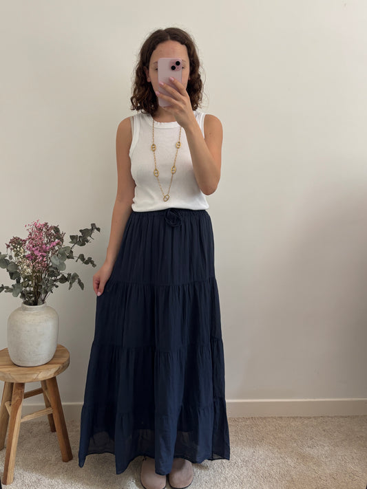 Jupe Angèle bleu