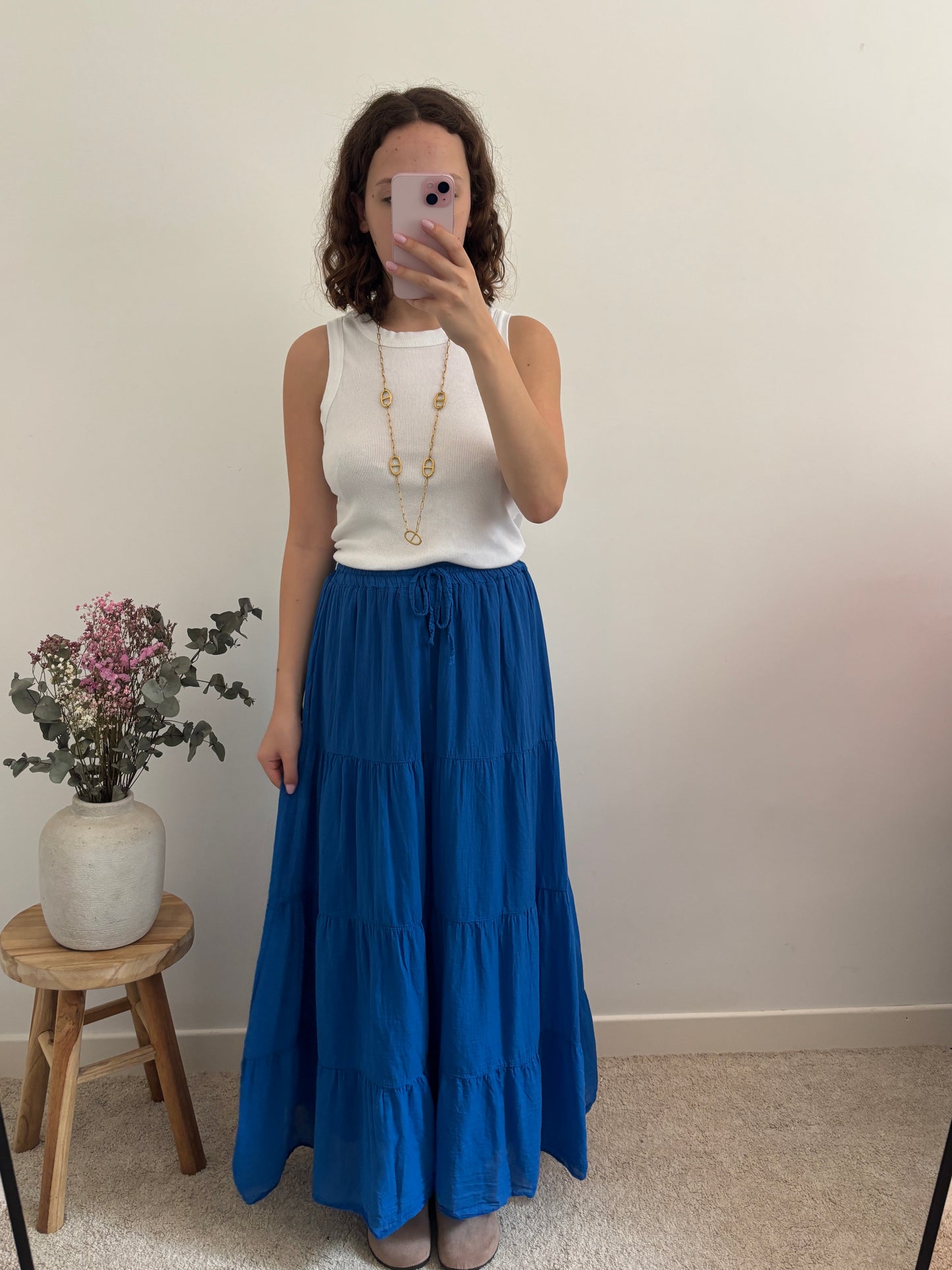 Jupe Angèle bleu