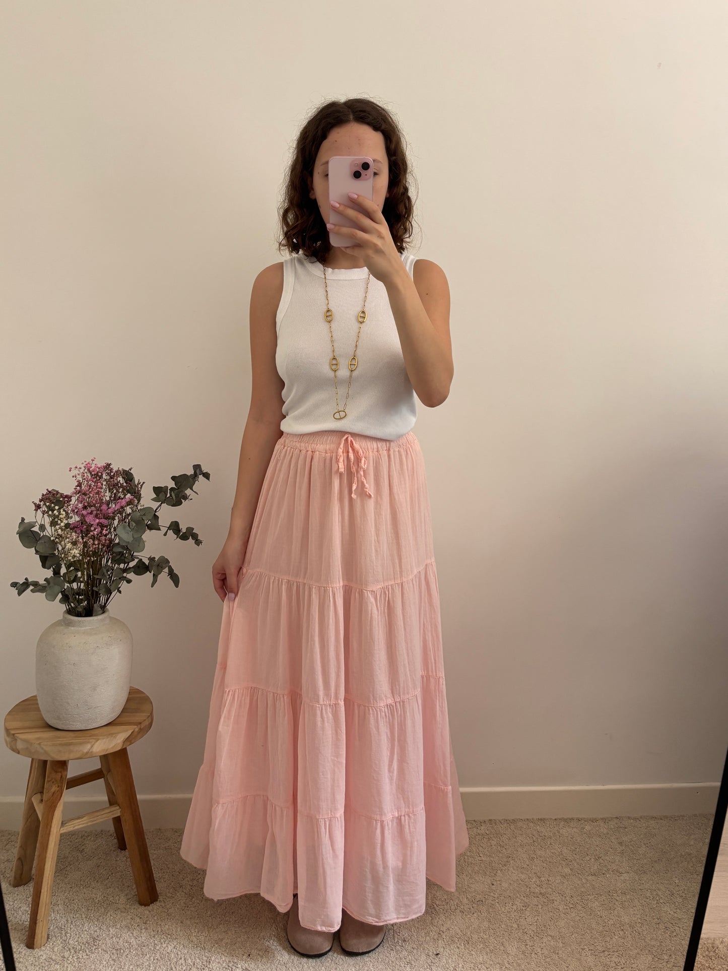 Jupe Angèle rose