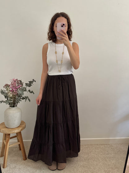 Jupe Angèle marron