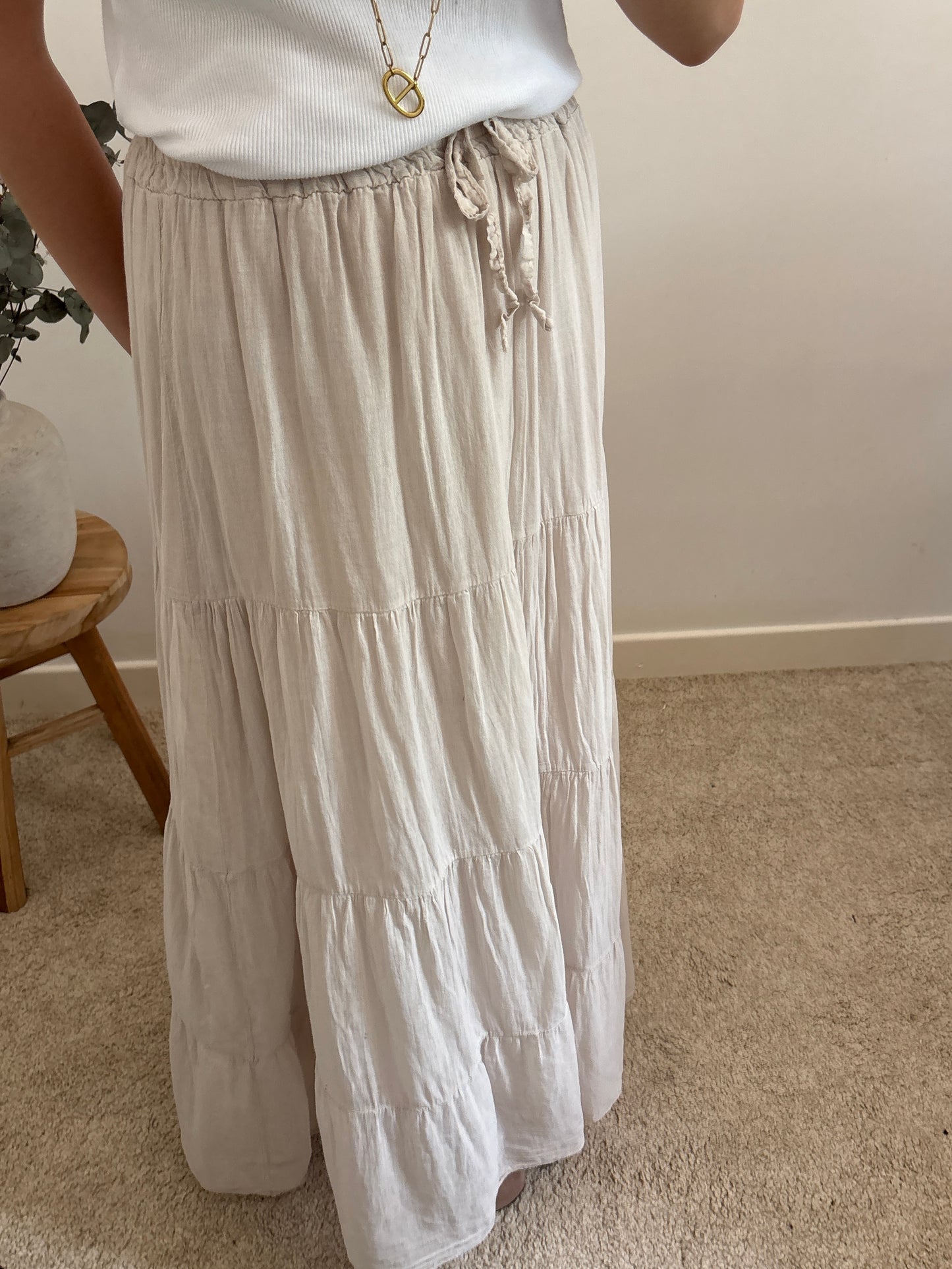 Jupe Angèle beige