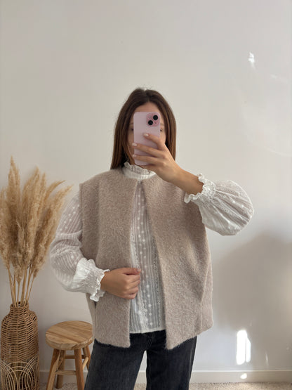 Gilet Célia beige