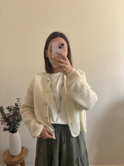 Zoé ecru cardigan