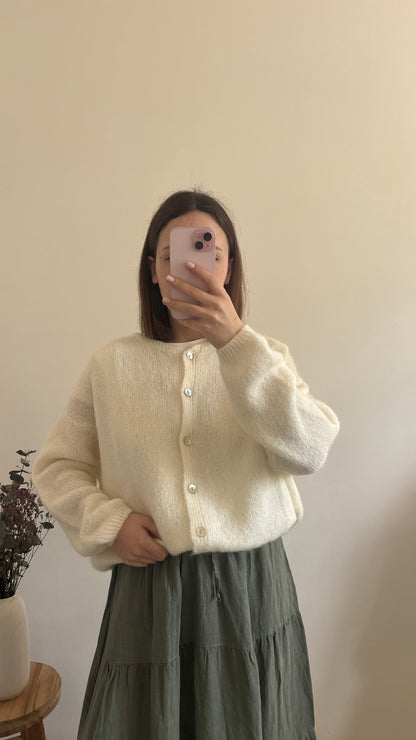 Zoé ecru cardigan