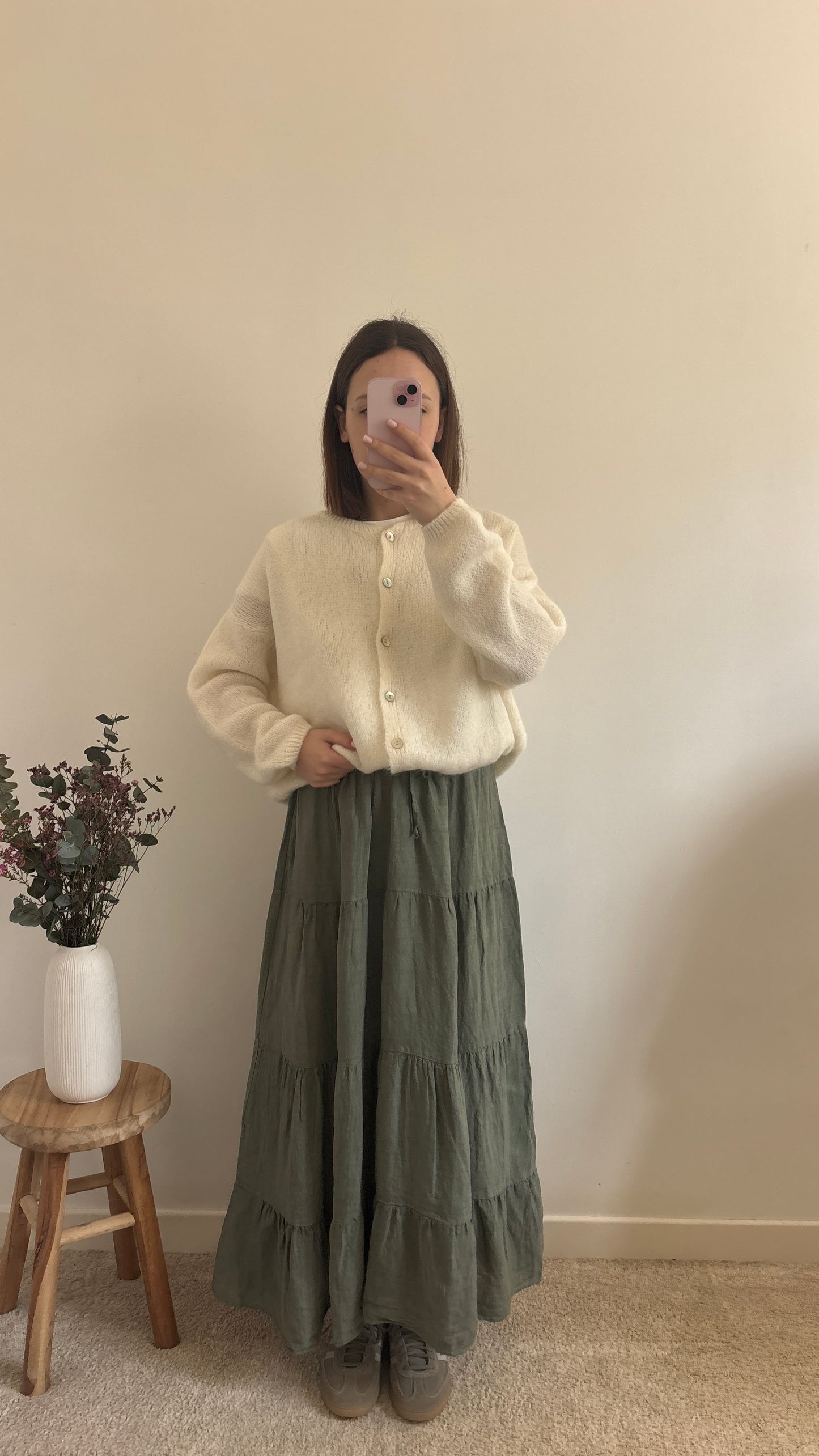 Zoé ecru cardigan
