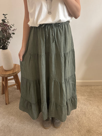 Victoria khaki skirt