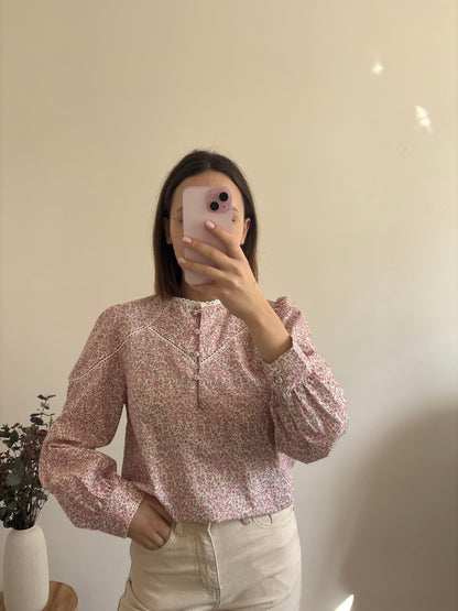 Blouse met Liberty-print