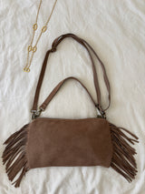 Sac à franges taupe