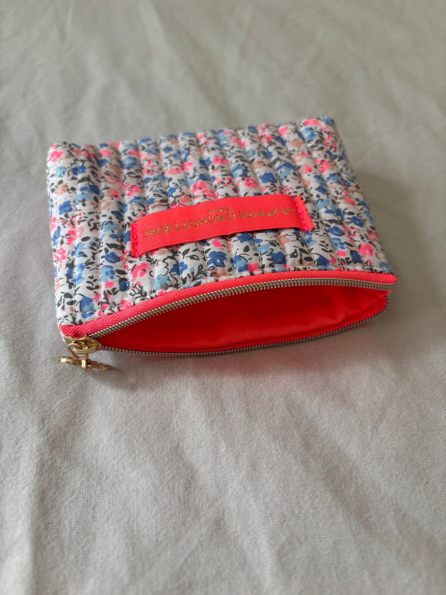 Fluorescent pink purse