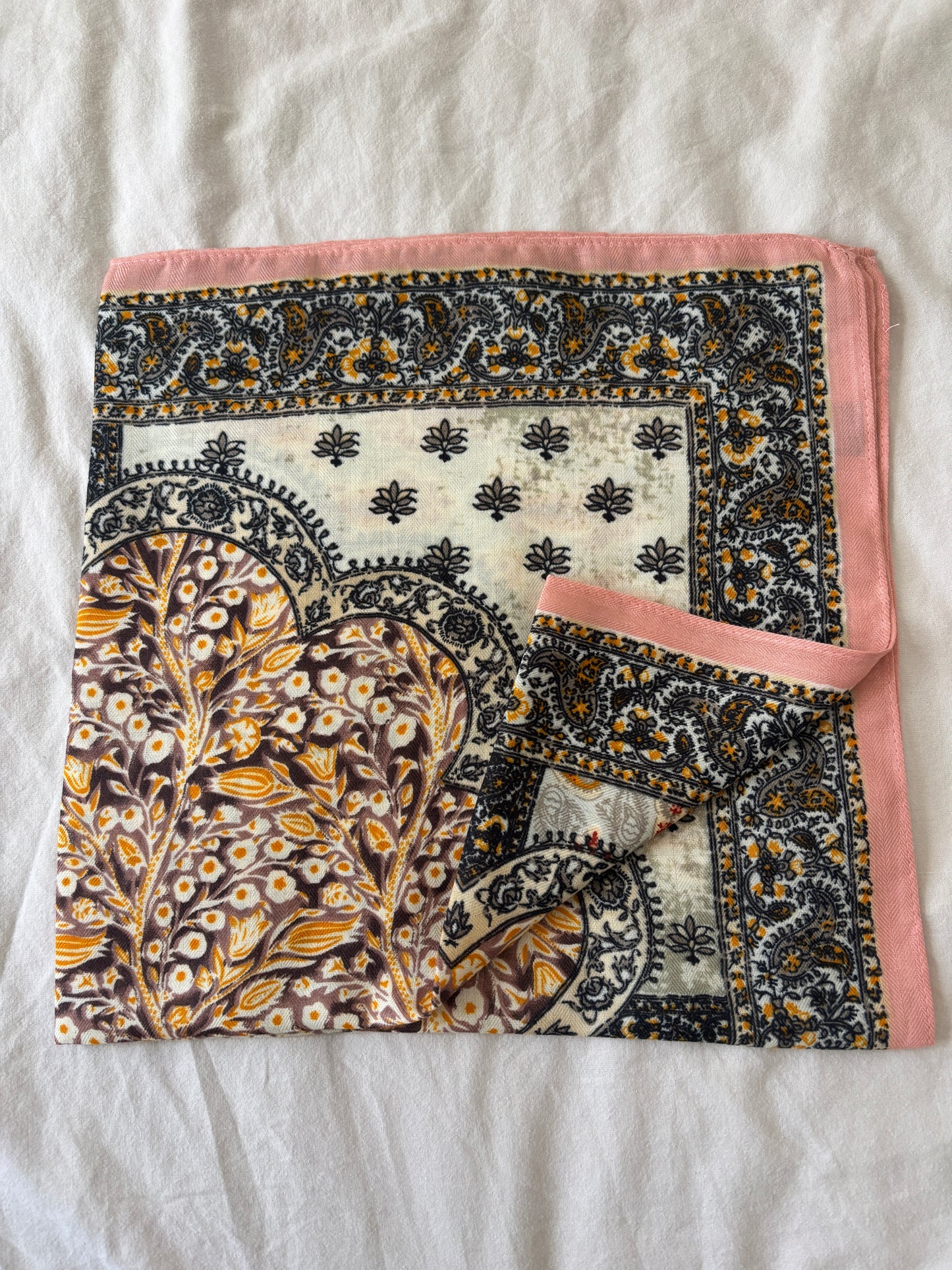 Foulard rose / orangé