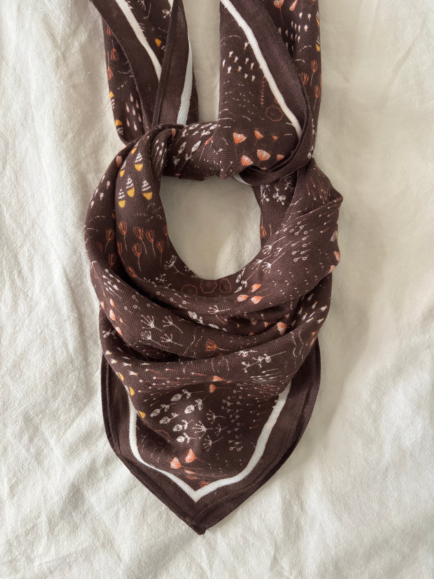 brown scarf