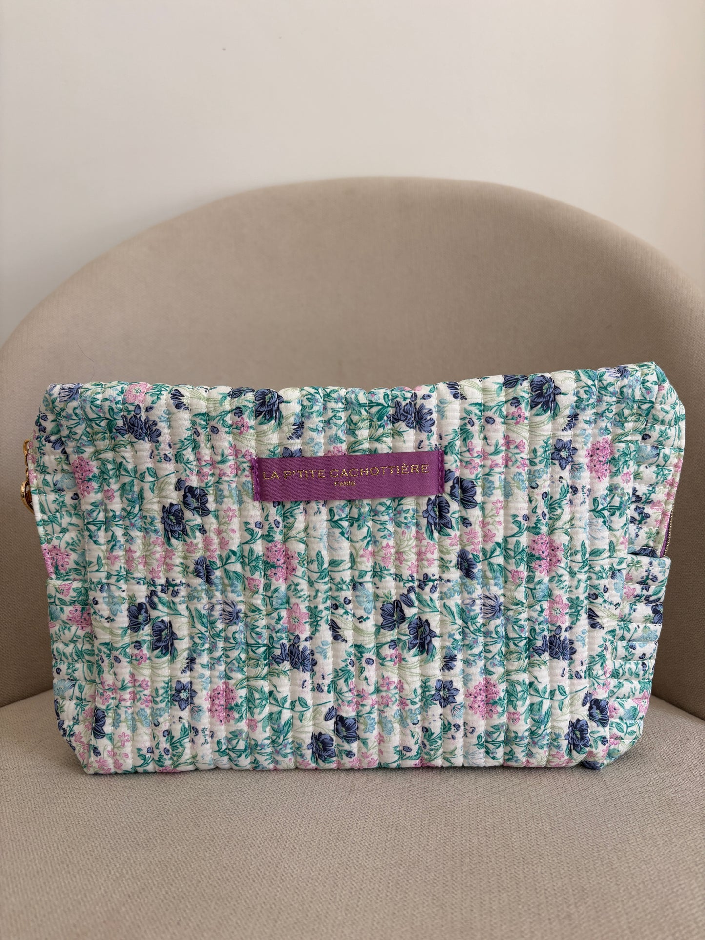 Etui in blauwe libertyprint