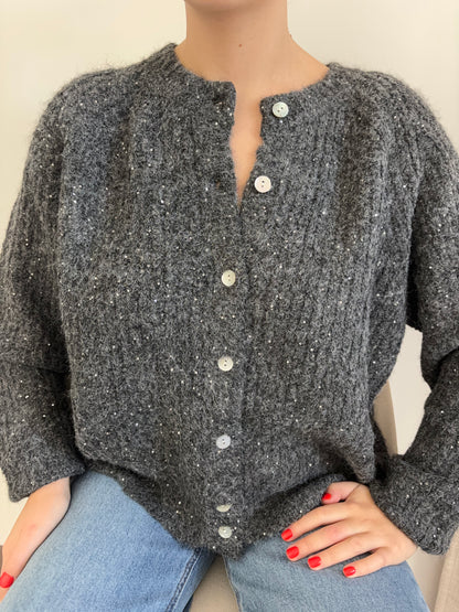 Cardigan à paillettes ( Réassort prévu )
