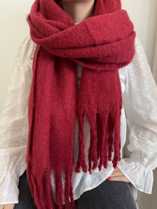 Écharpe Line bordeaux