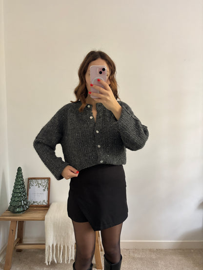 Cardigan à paillettes ( Réassort prévu )