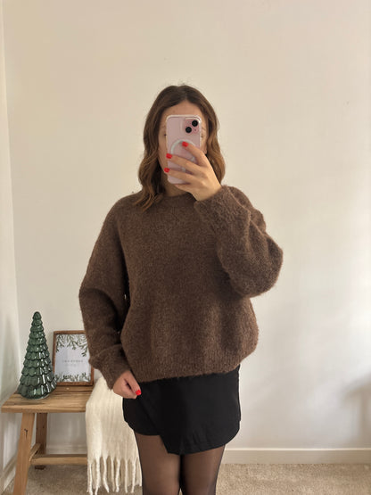 Pull Lucie noisette