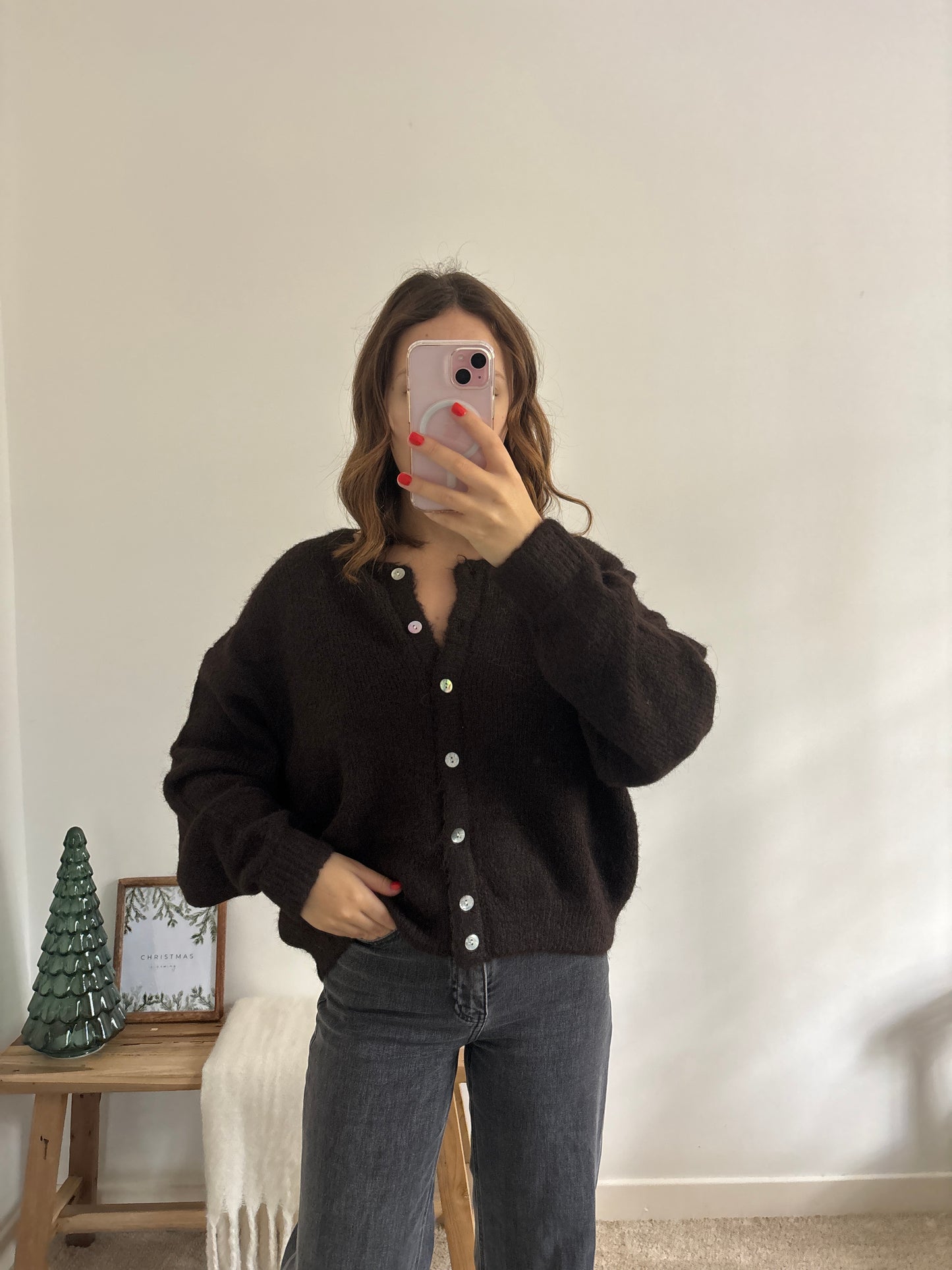Lea chocolate cardigan