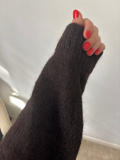 Lea chocolate cardigan
