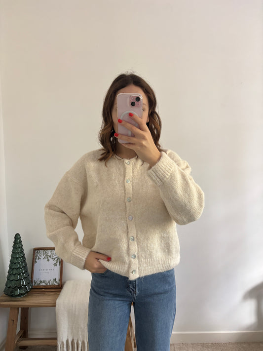 Cardigan Léa écru