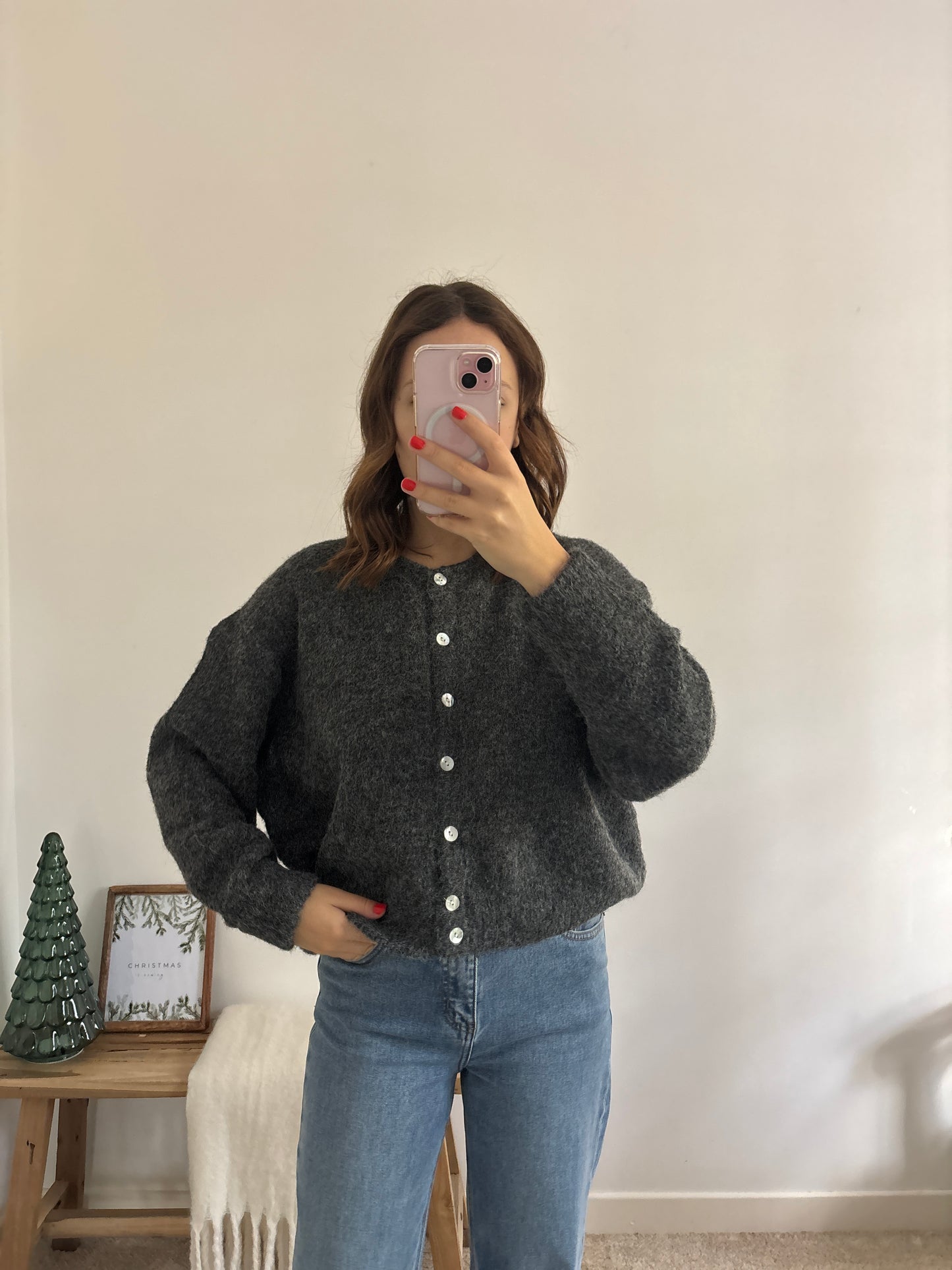 Dark grey Léa cardigan
