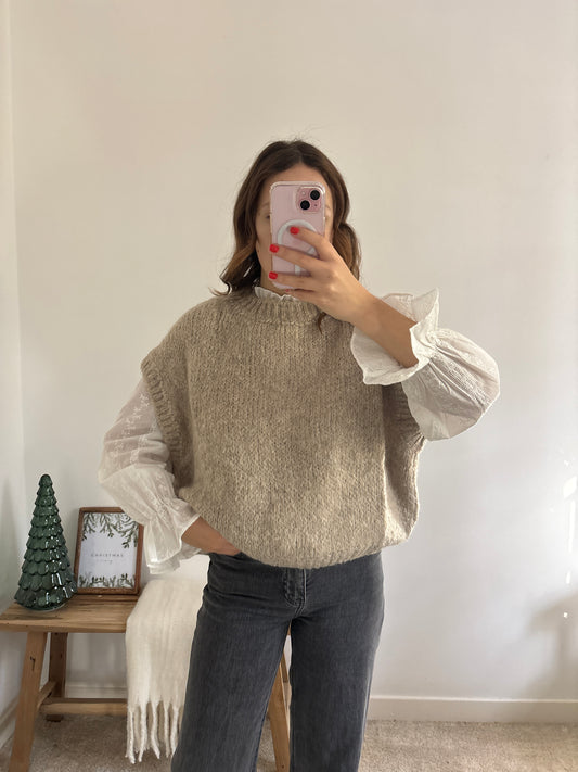 Pull Clara beige