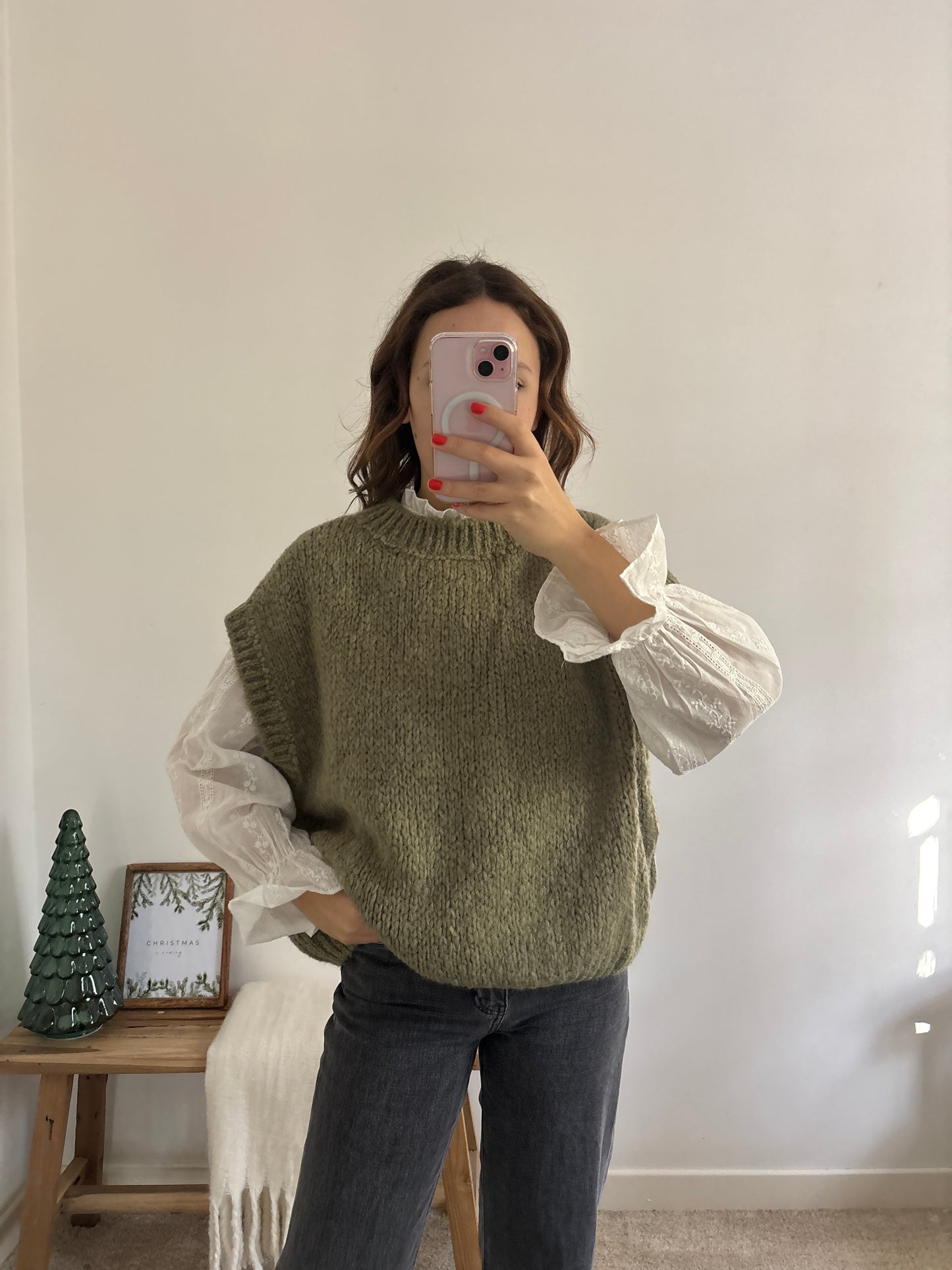 Clara khaki sweater