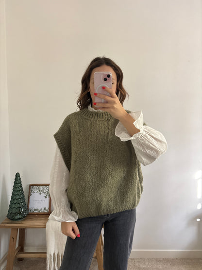 Clara khaki sweater