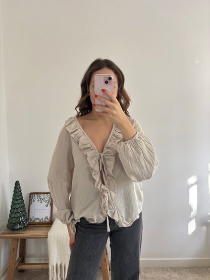 Louna beige blouse