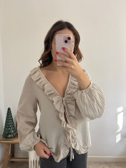 Louna beige blouse