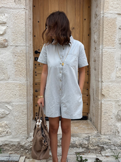 Combi-short Maud bleu ciel
