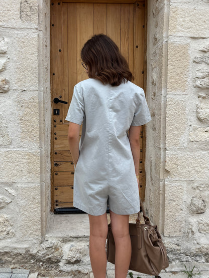 Combi-short Maud bleu ciel