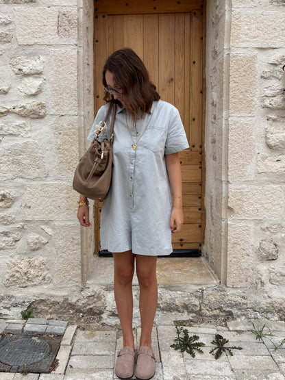 Combi-short Maud bleu ciel