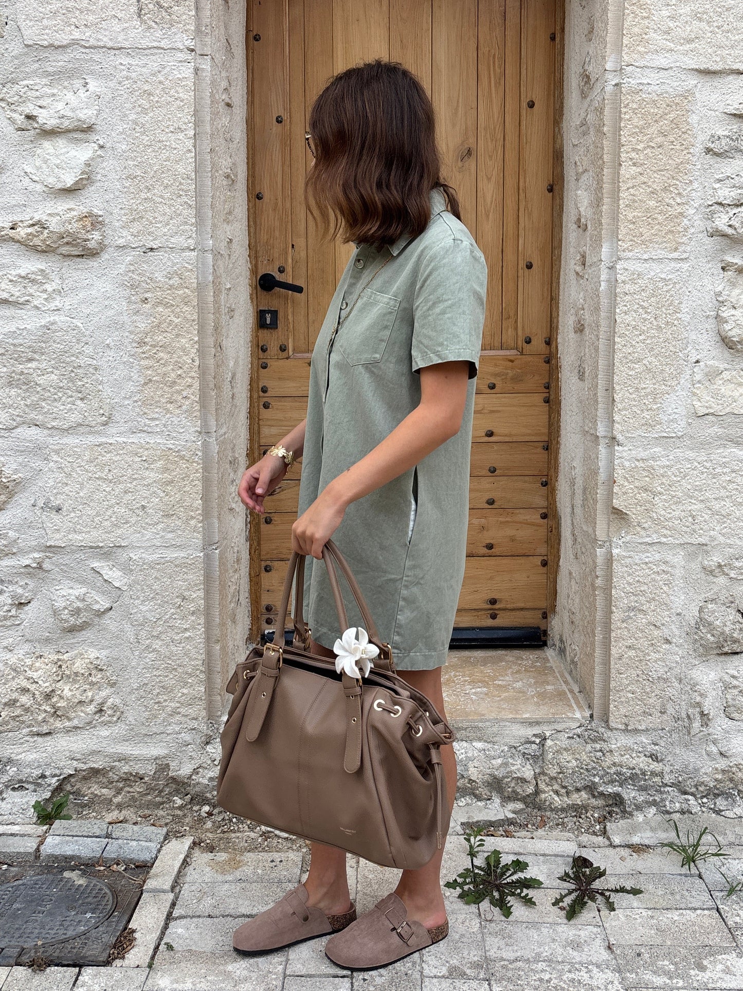 Combi-short Maud kaki