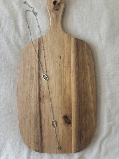 Adèle silver necklace