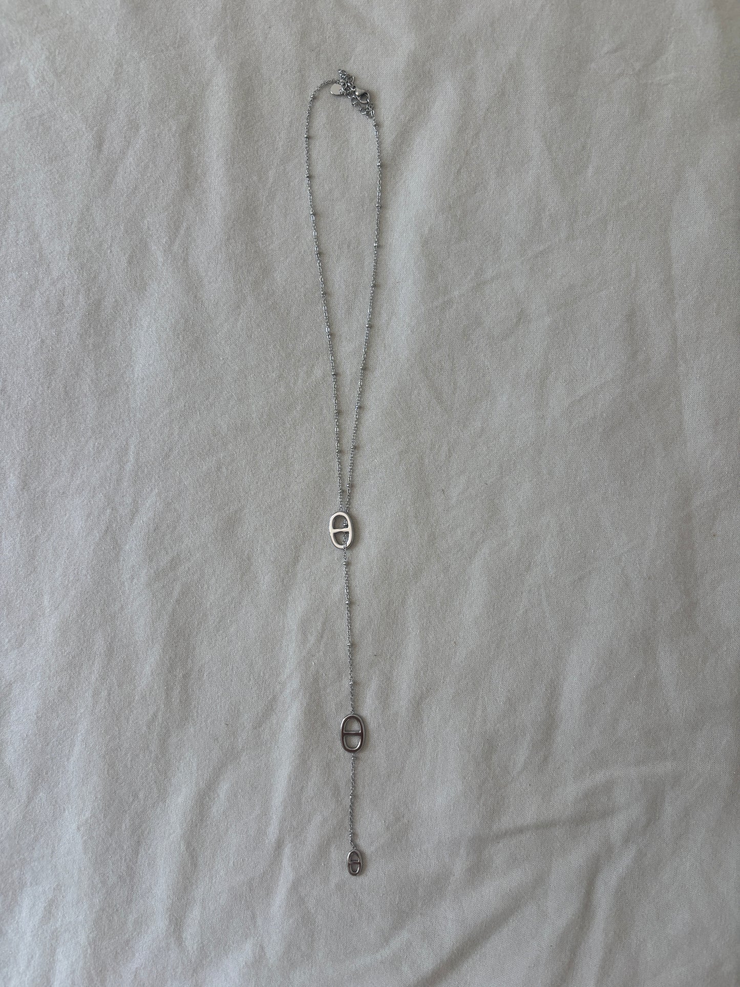 Adèle silver necklace