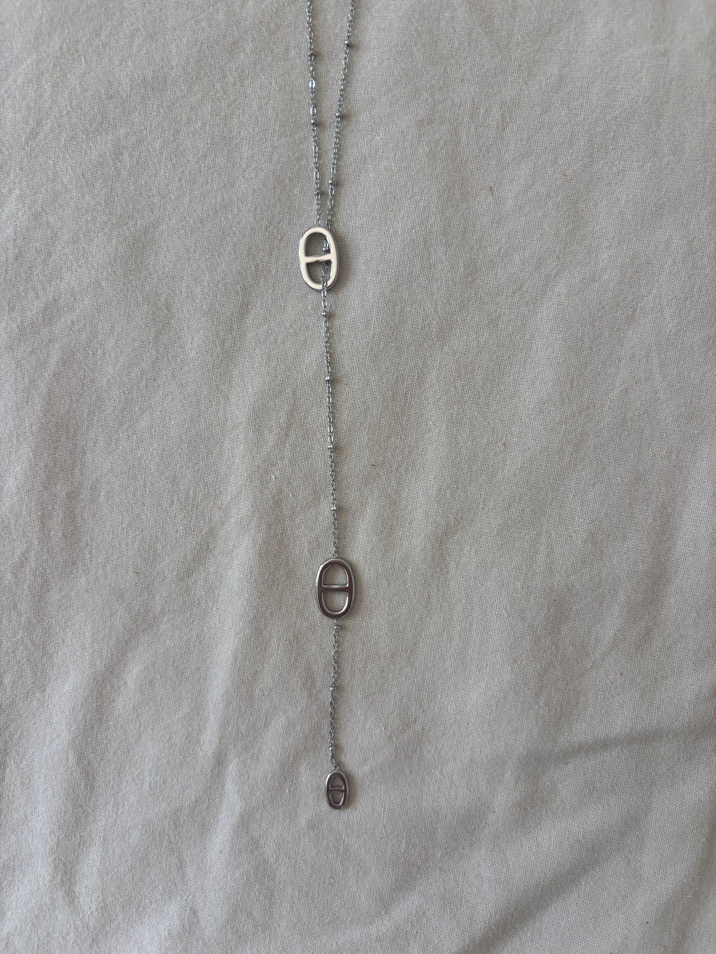 Adèle silver necklace