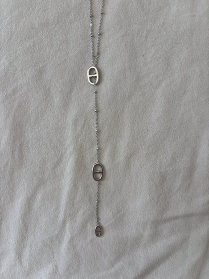 Adèle silver necklace