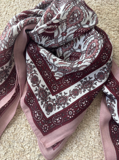 Burgundy scarf
