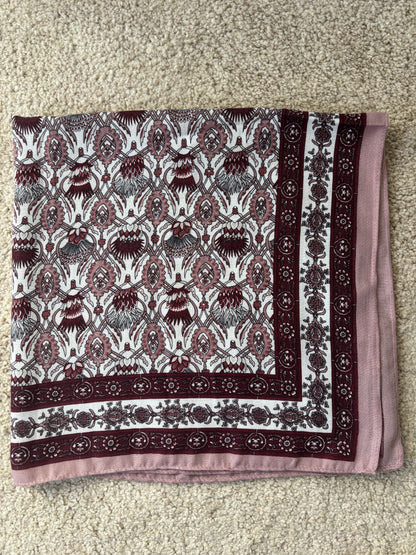 Burgundy scarf
