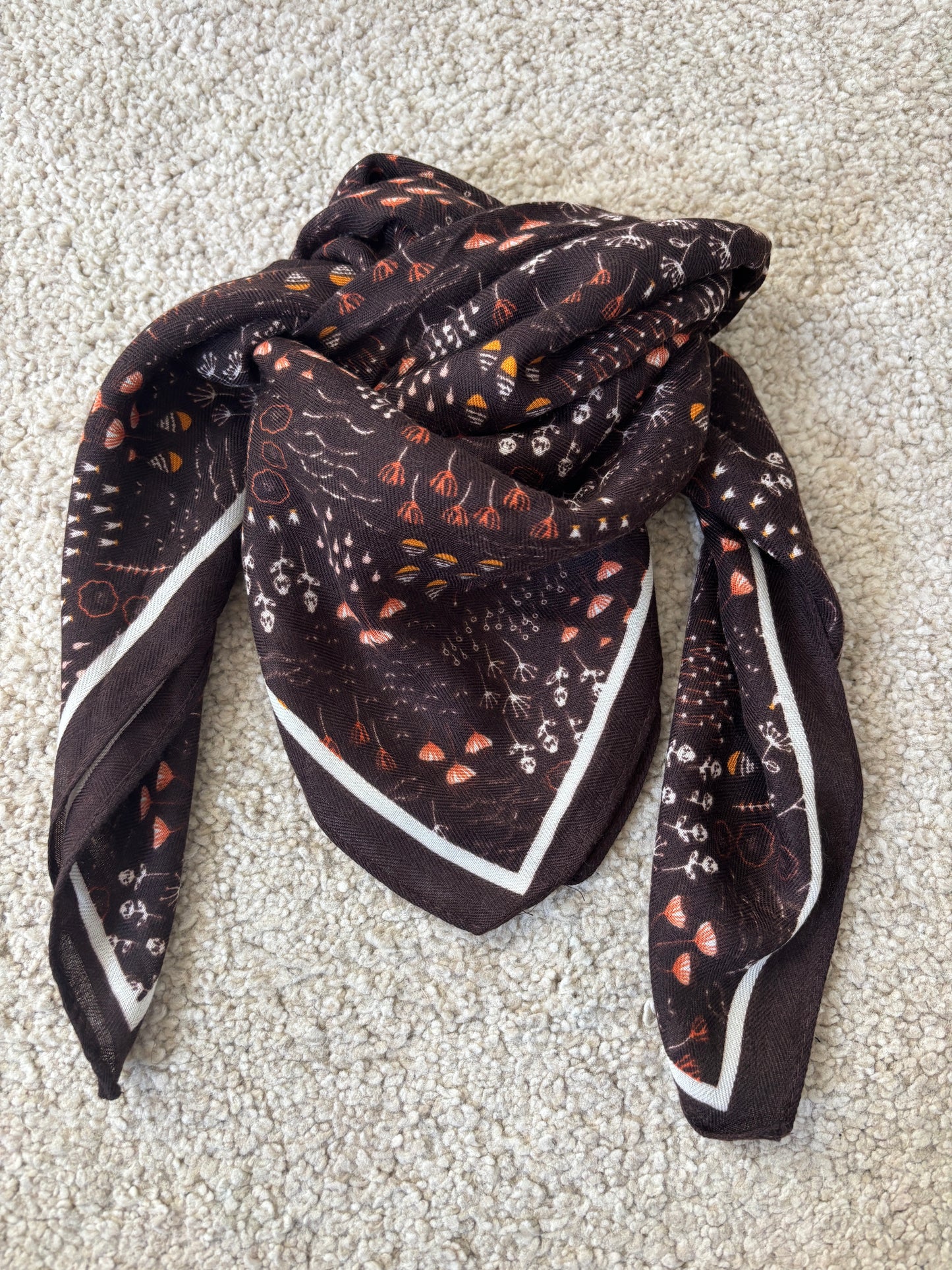 brown scarf