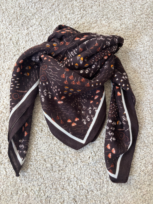 Foulard marron