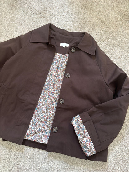 brown Margaux trench coat