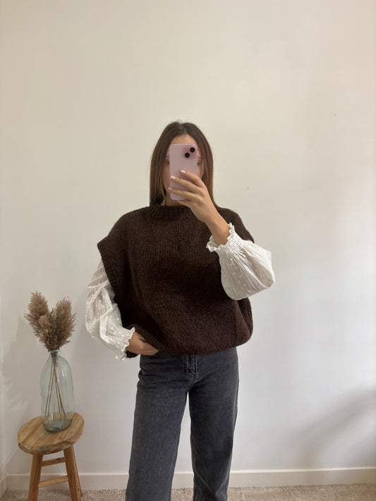 Pull Clara marron