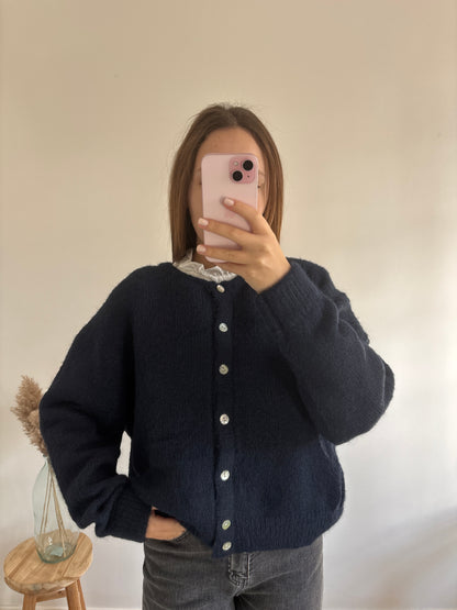 Léa navy cardigan