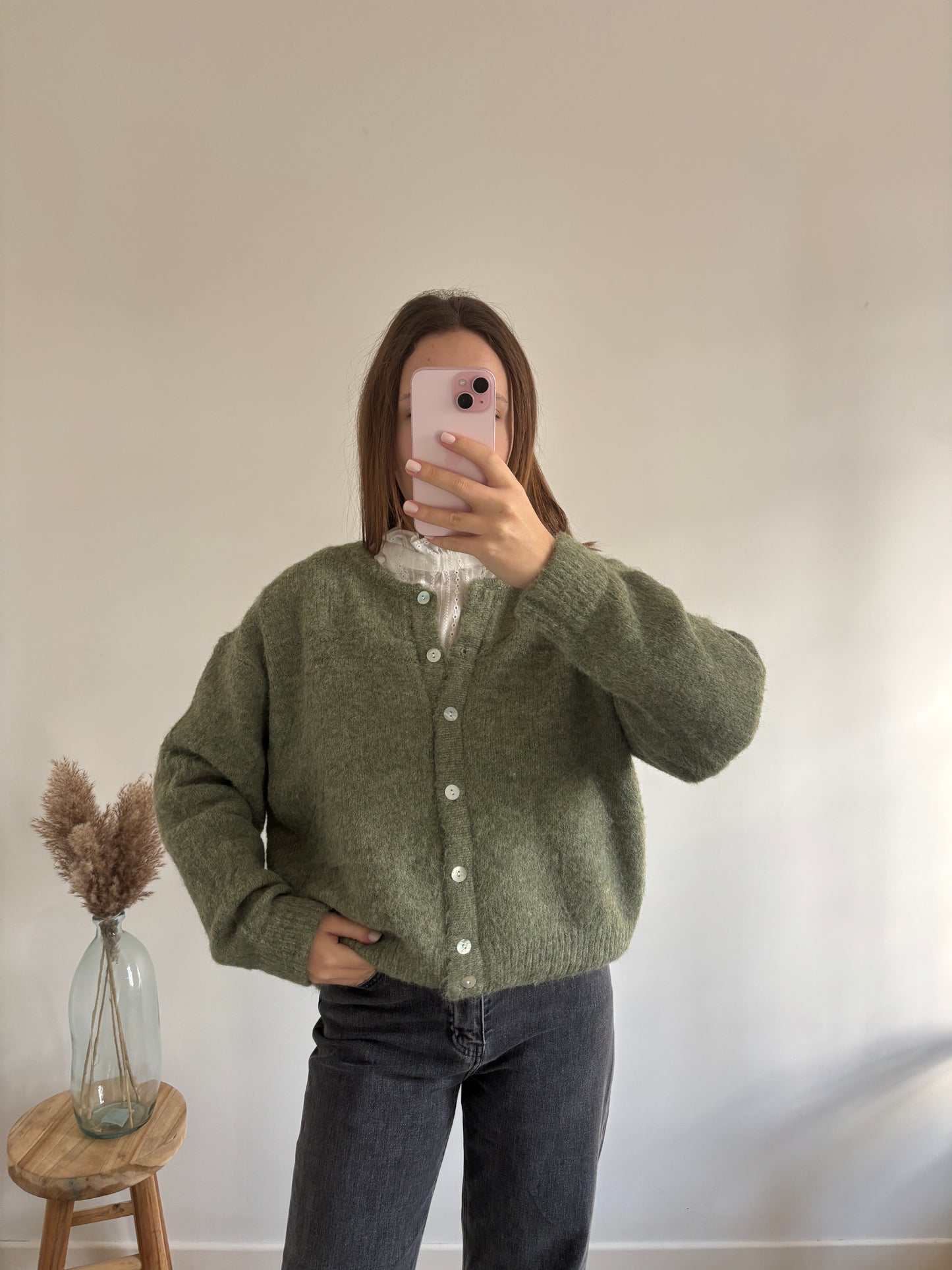 Green Lea cardigan