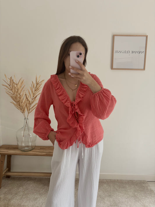 Blouse Louna corail